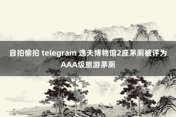 自拍偷拍 telegram 逸夫博物馆2座茅厕被评为AAA级旅游茅厕